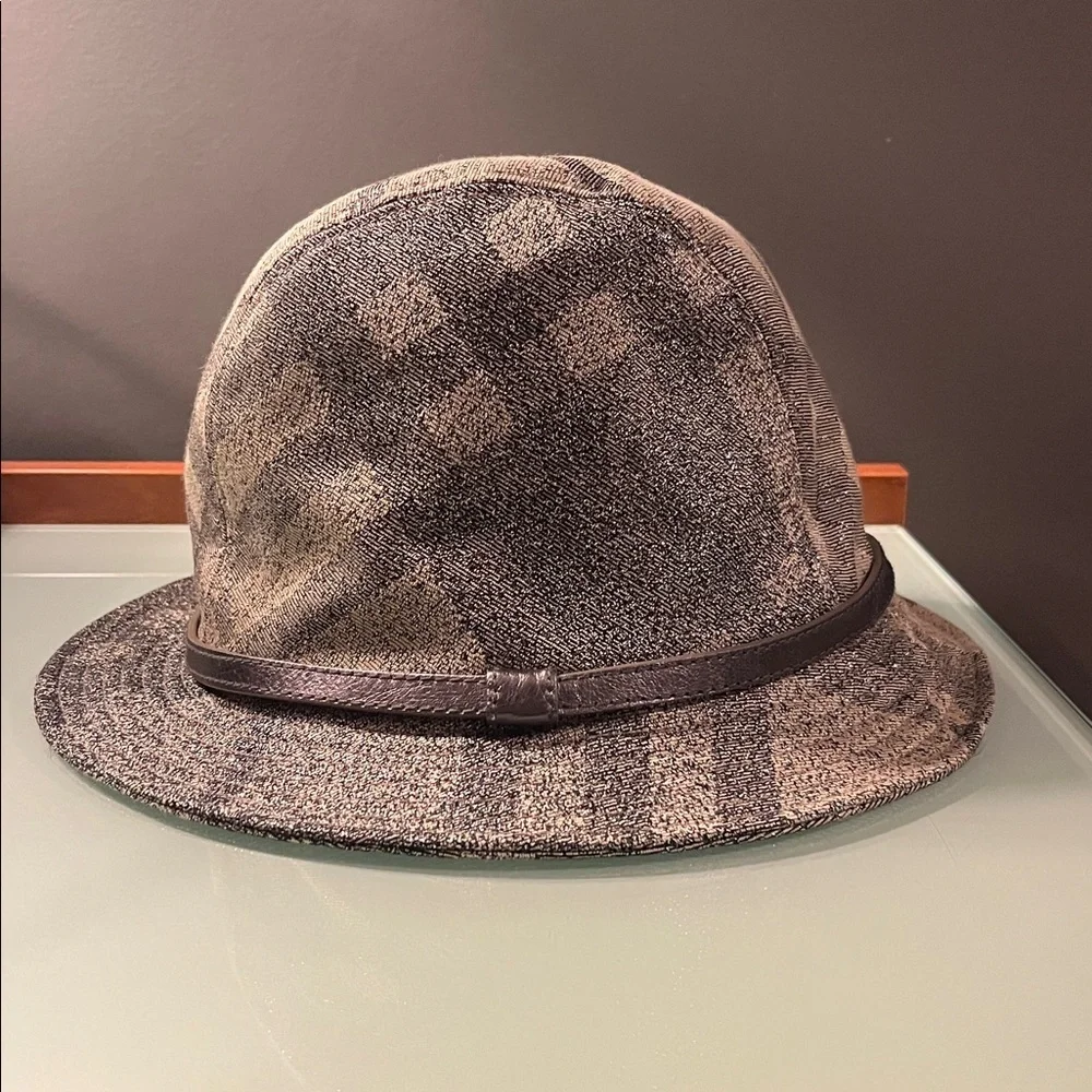 Burberry Metallic Check Hat